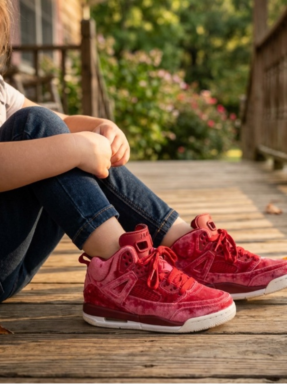 Nike Air Jordan Spizike Noble Red Velvet GS Size 4.5Y / Women Size 6